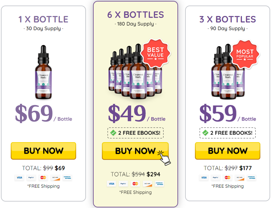 Cleanest Body Pricing